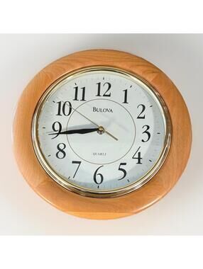 Bulova Madeline Quartz Wall Clock ,C 4461, 12”, Tested and Working